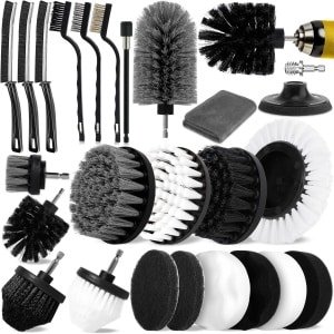 Uitgebreide 24-delige Reinigingsborstelset voor Elektrische Boormachine - Voor Badkamer, Keuken en Auto