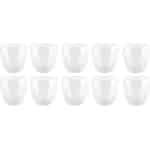 10x Luxe dubbelwandige theeglazen 200ml - Keuken accessoires - Koffie/thee bekers en glazen