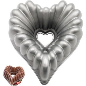 3D Charlotte Cake Pan - Aluminium Keuken Accessoires voor Decoratie bij Kerst, Bruiloft en Familie (Hartvorm)