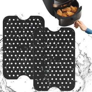 Air Fryer Siliconen Liner 2 Stuks - Herbruikbare Antiaanbak Accessoires voor Thuis Keuken