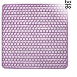 Bodo® Gootsteenmat Siliconen Paars - 30.5 x 30.5 cm - Keuken Accessoires - Gootsteen Beschermer - Onderzetters Siliconen - Anti Kras - Gootsteen Accessoires