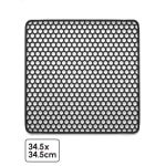 Bodo® - Gootsteenmat Siliconen Zwart - 34,5 x 34,5 cm - Keuken Accessoires - Gootsteen Beschermer - Onderzetters Siliconen - Anti Kras - Gootsteen Accessoires