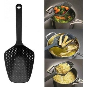 Creatieve Koken Schoppen Voedsel Zeef Scoop Nylon - Lepel Afvoer -Gadgets Grote Vergiet Soep - Filter Huishouden Keuken Accessoires