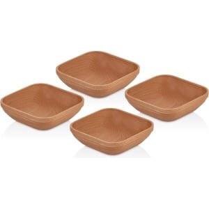 Joy Kitchen houten aperitief borrelplank kommetjes set van 4 | keuken accessoires | serveer schaaltjes | houten bakjes | tapas schaaltjes set | houten kommetjes | houten serveer kom | duurzaam cadeau