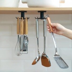 Keuken Organisator En Opslag Keuken Benodigdheden Organisatoren Draaibare Rack Accessoires Kast Organizer Hook Up Opbergrek