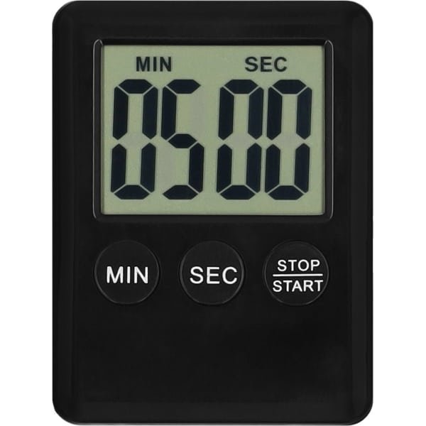 Krumble Kookwekker - Digitale kookwekker - Wekkers - Keuken accessoires Timer - Zwart - 7 x 5,5 x 1 cm