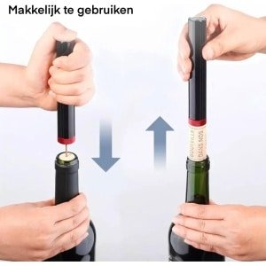 Kurkentrekker - Luchtpomp Wijn Flesopener - Veilig Draagbare Roestvrij Staal - Pin Cork Remover - Luchtdruk Kurkentrekker - Keuken Gereedschap - Bar Accessoires