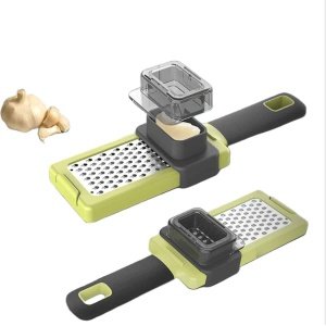 Machine4u - Knoflookpersen - Knoflookpers - Keukengerei - Knoflookpers/Gemberpers - Garlic press - gemakkelijk te reinigen knoflookpers - Keuken Gadgets - Ergonomie - groen