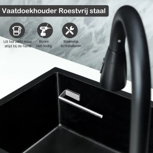 Vaatdoekhouder Keuken Accessoires Spoelbak Organizer Theedoekhouder Aanrecht Opslag