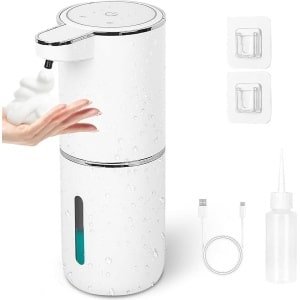 Automatische Zeepdispenser 380 ml elektrische vloeibare schuimzeepdispenser met sensor - voor badkamer keuken