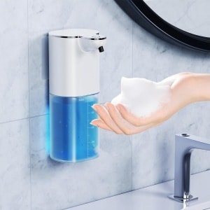 Automatische Zeepdispenser - Contactloze Elektrische Zeepdispenser - Wandmontage met Sensor - USB Oplaadbare Foam Zeepdispenser - Voor Badkamer, Keuken, Kantoor - Hygiënisch en Gemakkelijk in Gebruik