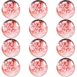 12 stuks ronde kalender magnetische sticker witte koelkastmagneten - roze - kantoor keuken kluis - decoraties - magneten - gunst - leuke - accessoires .