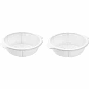 1x Kunststof vergiet wit - 35 x 31 x 10 cm - Plastic vergieten keuken accessoires