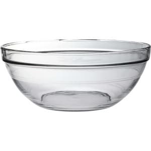 1x Serveerschalen/saladeschalen rond van glas 12.3 x 31 cm 3.45 liter - Schalen en kommen - Keuken accessoires