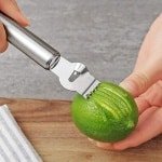 2 Stuks Citroenschiller - Citroentrekker - RVS Citrusrasp met Ophang Oog - Citroen Limoen Zester Dunschiller - Citroen Rasp Citrus Fruit Rasp Peeling Mes Keuken Gadgets Bar Accessoires