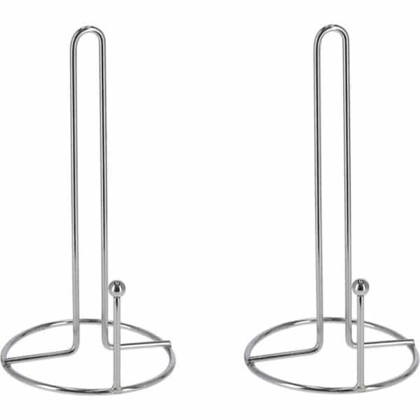 2x stuks keukenrolhouders metaal 28 cm - keuken accessoires