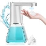 400 ml elektrische automatische zeepdispenser met sensor - schuimzeepdispenser met 3 standen - no touch voor keuken en badkamer