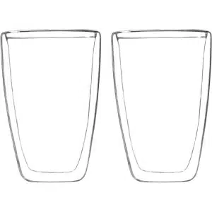 8x Dubbelwandige koffie/theeglazen 400 ml - Keuken accessoires - Koffie/thee bekers en glazen