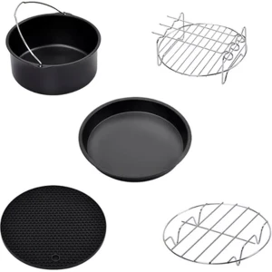 Airfryer Accessoires - 8 Stuks - Aifryer Philips XXL & XL - Airfryer Tefal - Airfryer Bakvorm - Keuken - Airfryer XL - Airfryer XXL - ⌀ 18 cm
