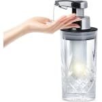 Automatische contactloze elektrische zeepdispenser - glazen vloeibare zeepdispenser - 275 ml fles - keuken badkamer