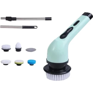 Blyx® - Elektrische Reinigingsborstel - Schoonmaakborstel - Reinigingsschrobmachine - Keuken - Badkamer - 6 in 1 - Groen