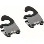DW4Trading RVS Lepelhouder Zwart Set van 2 stuks - Keuken Accessoires - Keukengerei Houder