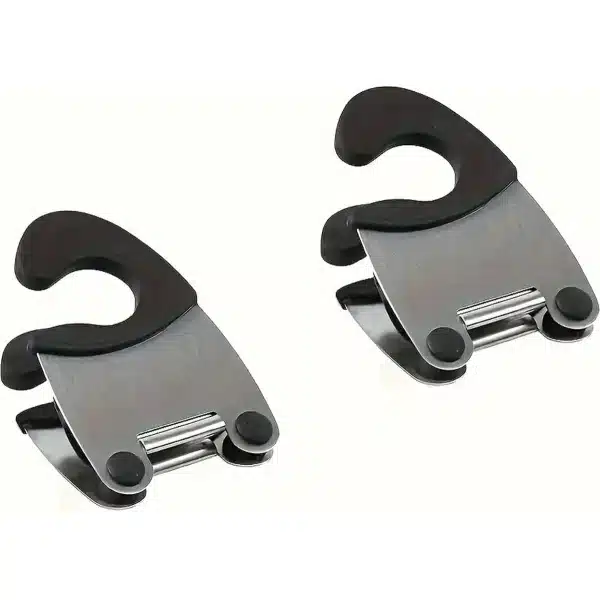 DW4Trading RVS Lepelhouder Zwart Set van 2 stuks - Keuken Accessoires - Keukengerei Houder
