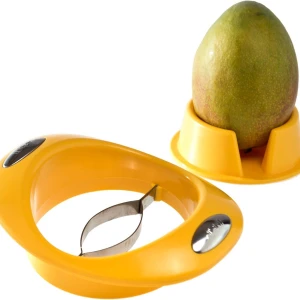 Fruitsnijder - Groentesnijder - Keuken Accessoires - Multifunctioneel - 17 x 14 x 5 CM - Geel
