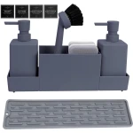 Goodivery ® Complete Organisatieset voor de Keuken met Zeepdispensers en Accessoires voor de Gootsteen