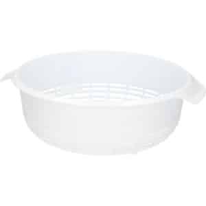 Groot Kunststof vergiet wit - 30 x 27 x 10 cm - Plastic vergieten keuken accessoires