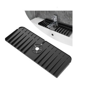 Keuken Accessoires-Gootsteenmat - Gootsteen Beschermer - Onderzetters Siliconen- Gootsteen Accessoires-Keukenkraan Gootsteen Spatbescherming- Siliconen Kraan Gootsteen Water Catcher Mat- Afvoer Pad