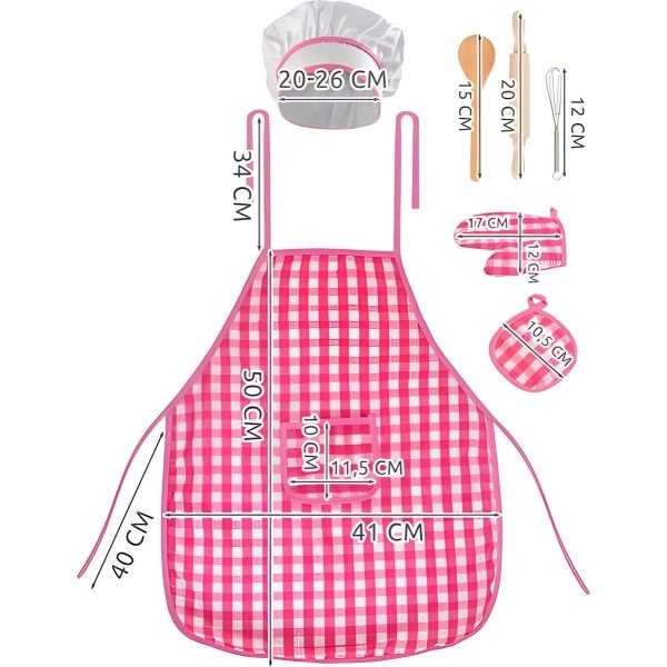 Keuken Kok Set - Verkleed set - Kookschort + Accessoires - Alles voor de kleine kok