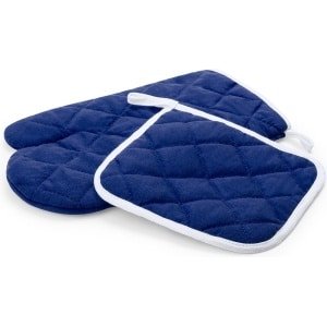 Keukengerei - Keuken accessoires - Ovenwanten - Ovenhandschoenen - Pannenlappen - Keukenset - Hittebestendig - 2-delig - navy