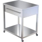 Keukentrolley - Trolley op wieltjes - Serveerwagen - Keuken Accessoires - Bijzettafel - RVS InterieurMaatwerk - 550 x 610 x 900 mm hoog