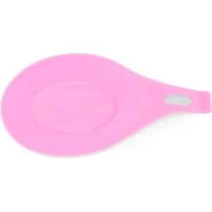 Knaak Lepel mat - Tool Houder - Keuken Accessoires - Hittebestendig - Silicone Pad - Roze - 1 Stuk