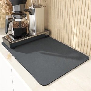 Koffie absorberende afdruipmat - afdruipmatten - 40x50 cm - Zwart - tampermat koffiemat - keuken en thee accessoires - Afvoerkussentje voor koffiemachine - Afvoermat