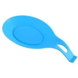 Lepel Mat | Keuken Gerei Houder | Keuken Tool | Keuken Accessoires | Hittebestendig | Siliconen | Houd Uw Aanrecht Schoon | 20x10 CM | BLAUW