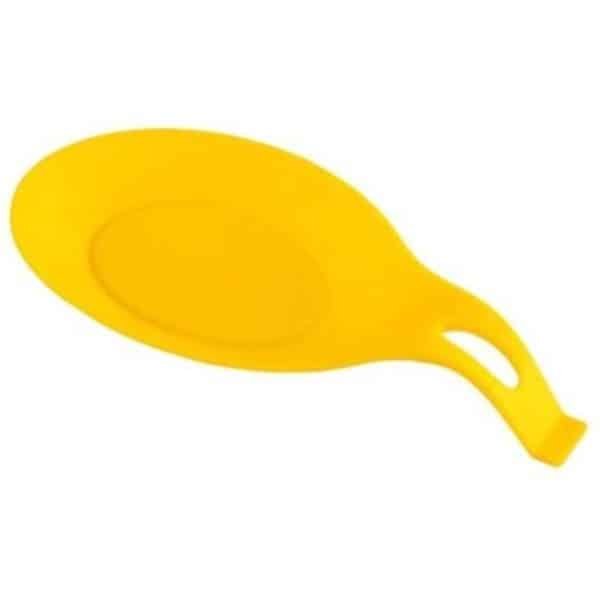 Lepel Mat | Keuken Gerei Houder | Keuken Tool | Keuken Accessoires | Hittebestendig | Siliconen | Houd Uw Aanrecht Schoon | 20x10 CM | GEEL