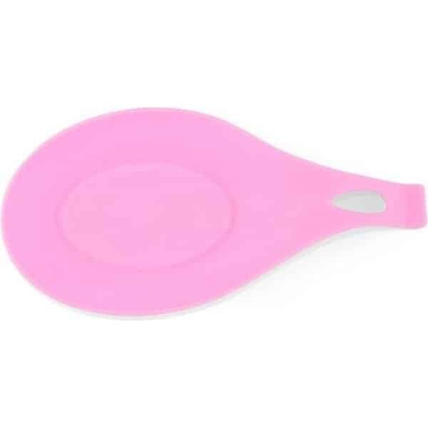 Lepel mat - Tool Houder - Keuken Accessoires - Hittebestendig - Silicone Pad - Roze - 1 Stuk