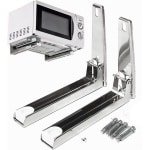 Luxe Magnetron Wandsteun Frame - Ophangbeugel Magnetrons Opvouwbaar - Wandplank Steun - Keuken Accessoires - RVS