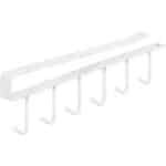 Mokkenrek - Ophangsysteem - Opbergsysteem - IJzeren haken - Ophanghaken - Keuken accessoires - wit