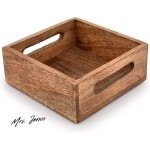 Mrs. Jones Vierkante brandende afwerking servethouder voor restaurant decor keuken bar accessoires - Samhita afmetingen 1905x1905x698 cm .