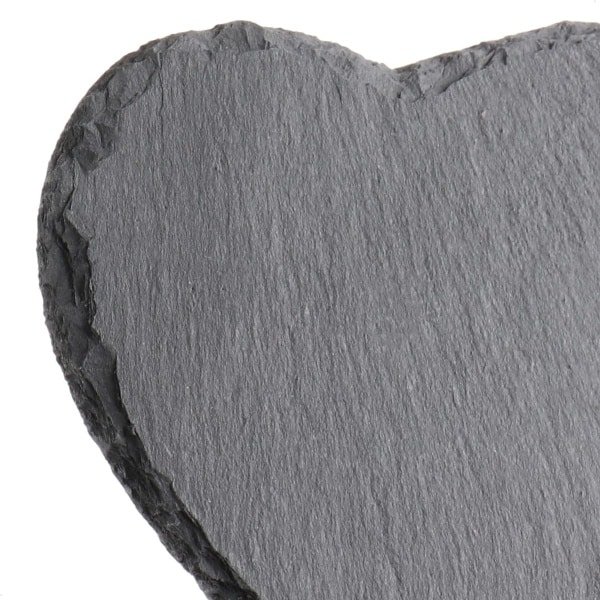 Onderzetters Leisteen - Set van 4 stuks - Hart - Hartje - Hartjes leisteen onderzetters - Cadeau tip - Keukengerei - Keuken accessoires - Valentijn cadeautje voor haar & hem