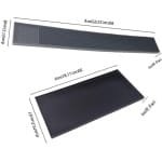 Opvouwbare Aftapmat Zwart - Aanrecht Protector Keuken Accessoires 2 Stuks