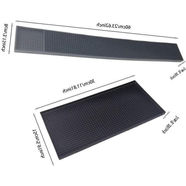 Opvouwbare Aftapmat Zwart - Aanrecht Protector Keuken Accessoires 2 Stuks