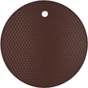 Pannen Onderzetter | Keuken Accessoires | Anti-Slip | Honeycomb | ⌀ 18 cm | Coffee
