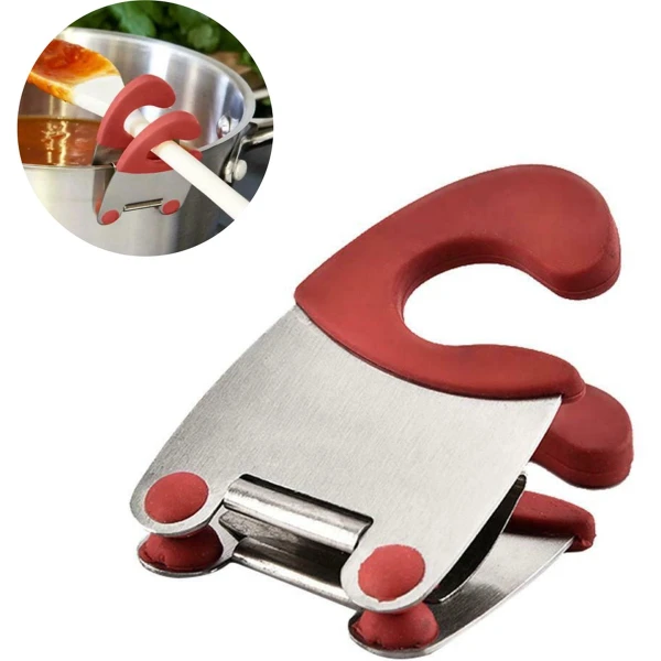 Premium RVS Lepelhouder Rood | Keuken Accessoires | Keuken Organizer | Keuken Decoratie | Lepelhouder Keuken | Keukengerei Houder