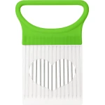 Ui Naald Vork Groente Fruit Slicer - Roestvrij Staal RVS - Tomaat Cutter Houder Keuken Accessoire - Groen