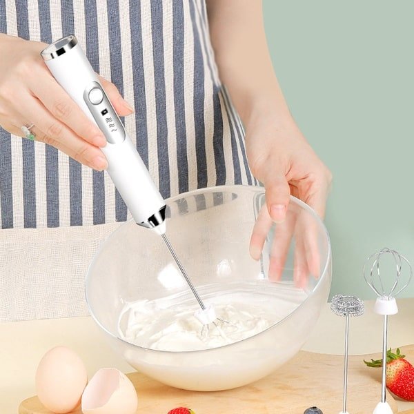 Viatel Elektrische Melkschuimer Blender Draadloze Koffie Whisk Mixer Handheld Eiklopper Cappuccino Frother Mixer Usb Draagbare Keuken Gereedschap