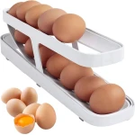 WiseGoods Premium Eierrek Koelkast - Eierhouder Voor Koelkasten - Ei Rekje - Eieren Rek - Keuken Accessoires - Keukengerei - Wit